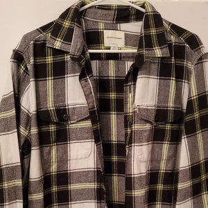 American Eagle classic fit, flannel long sleeve men shirt 100% cotton.